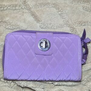 Vera Bradley Mokara Orchid RFID Turnlock Wallet